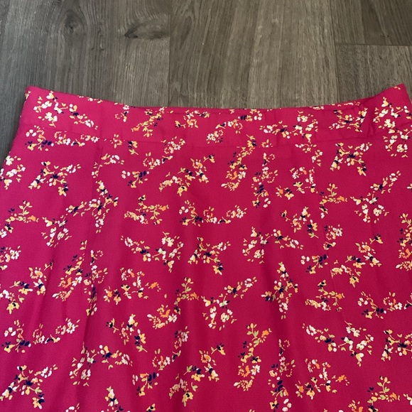 Lulus Bliss Me Hot Pink Floral Print Midi Skirt - NWOT! - Picture 6 of 12